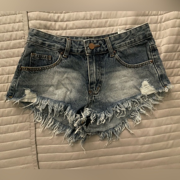 SHEIN Pants - SHEIN Distressed Jean Shorts